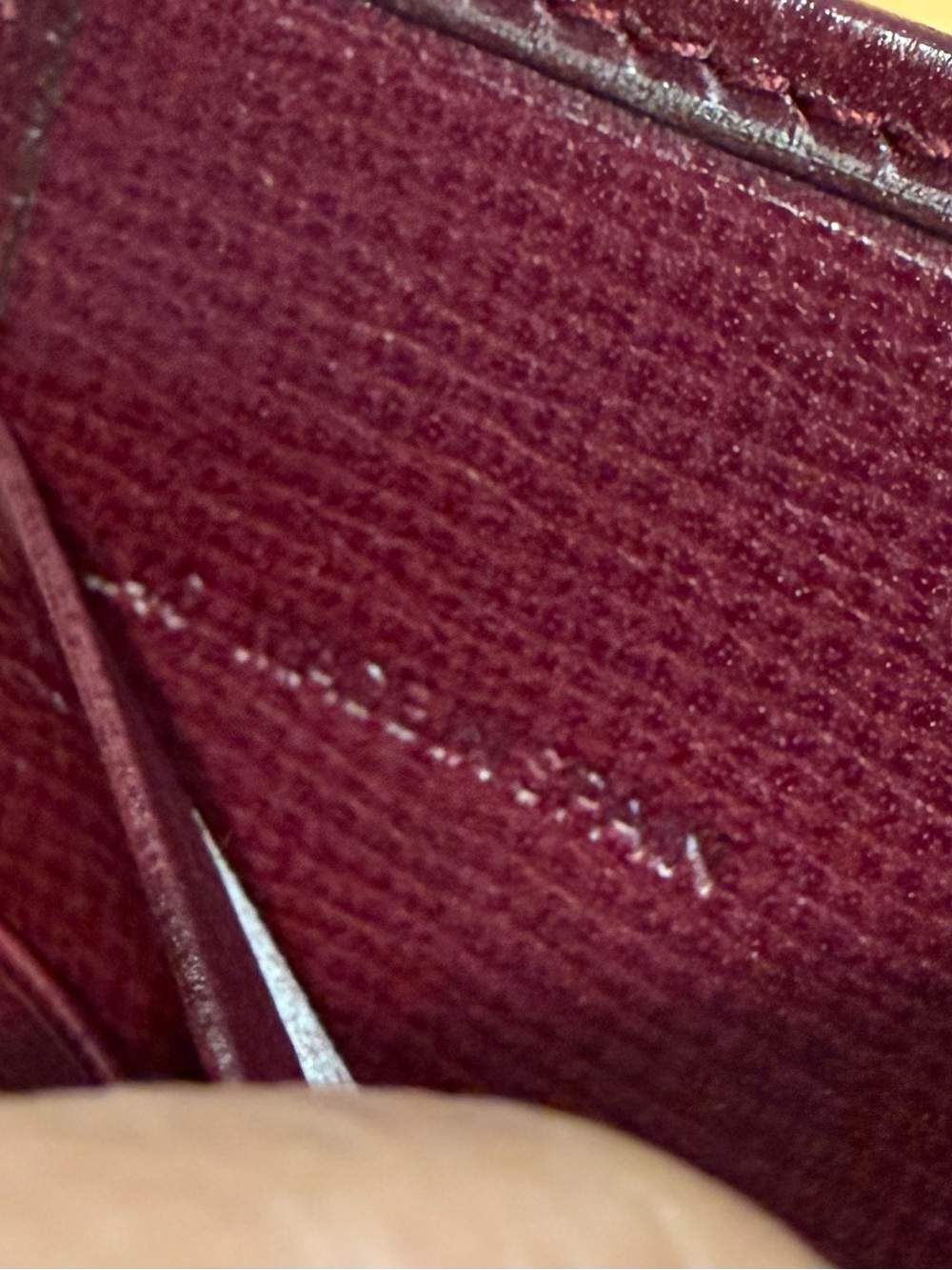 EUC Vintage Cartier Must de Cartier Bordeaux Leather Trifold Kiss-Lock Wallet - Picture 13 of 14